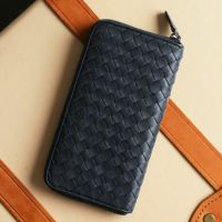 傳濱野】≪メンズ≫手編みで仕立てるラウンドファスナー長財布 ラム革