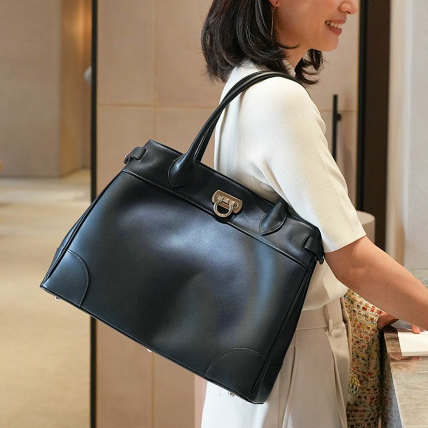  【傳濱野】出会った頃から永遠の定番classic tote(クラシックトート) 通勤 お仕事 肩にかかる