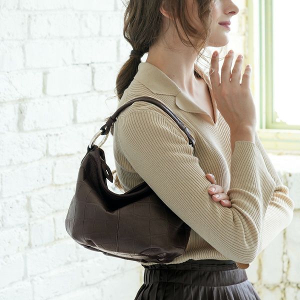 70代女性に人気のバッグおすすめ｜cooga（クーガ）Soar Croco（ソアクロコ）